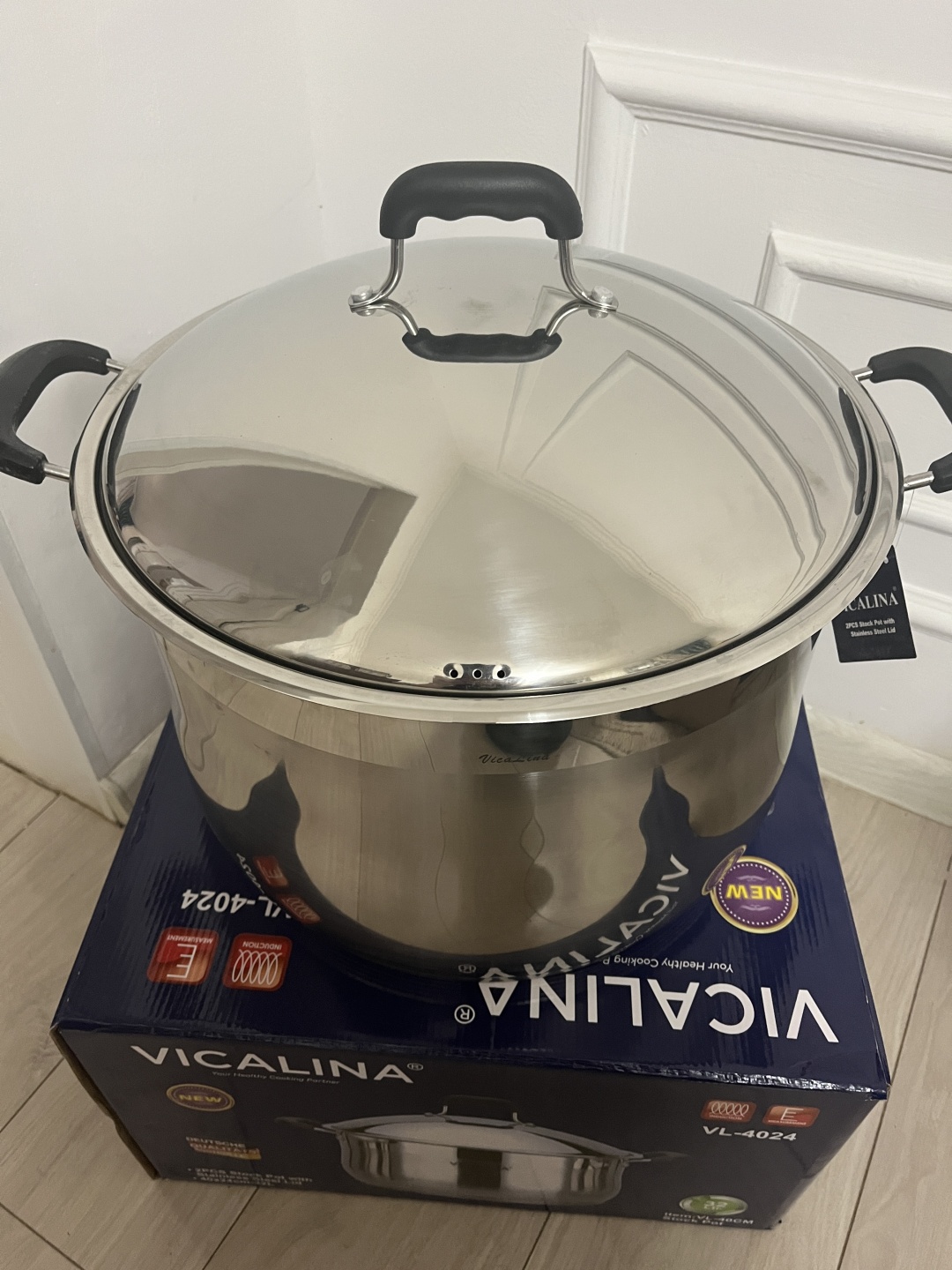 Купить Vicalina кастрюля VL-4024 655465652 сталь 32 л в Алматы ...