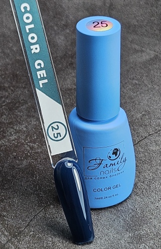 Family nails гель-лак Color gel №25 глянцевое 7 мл