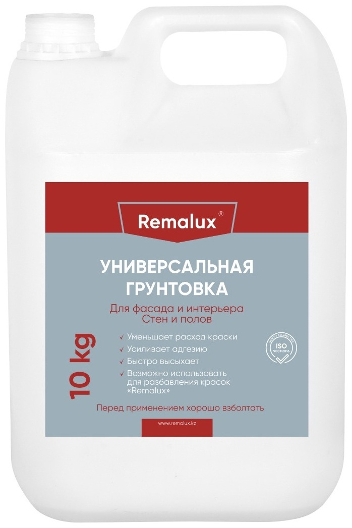 Грунтовка Remalux универсальная для фасада и интерьера 10 л, белый