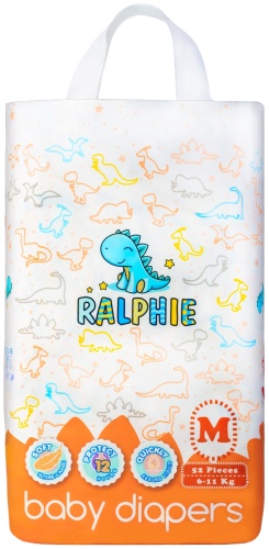 Подгузники RALPHIE Premium M, 52 шт