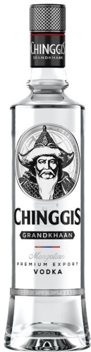 Водка Chinggis Grandkhaan классическая зерновой 38% 0.75 л