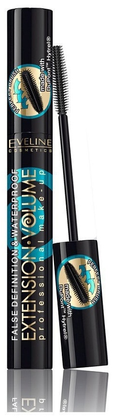 Тушь для ресниц Eveline Cosmetics Extension Volume Professional Make Up Waterproof для объема черный