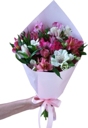Bestflowers моно-букет в оформлении альстремерия 11 шт 50 см