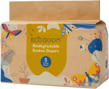 Подгузники ECO BOOM Eco S, 36 шт