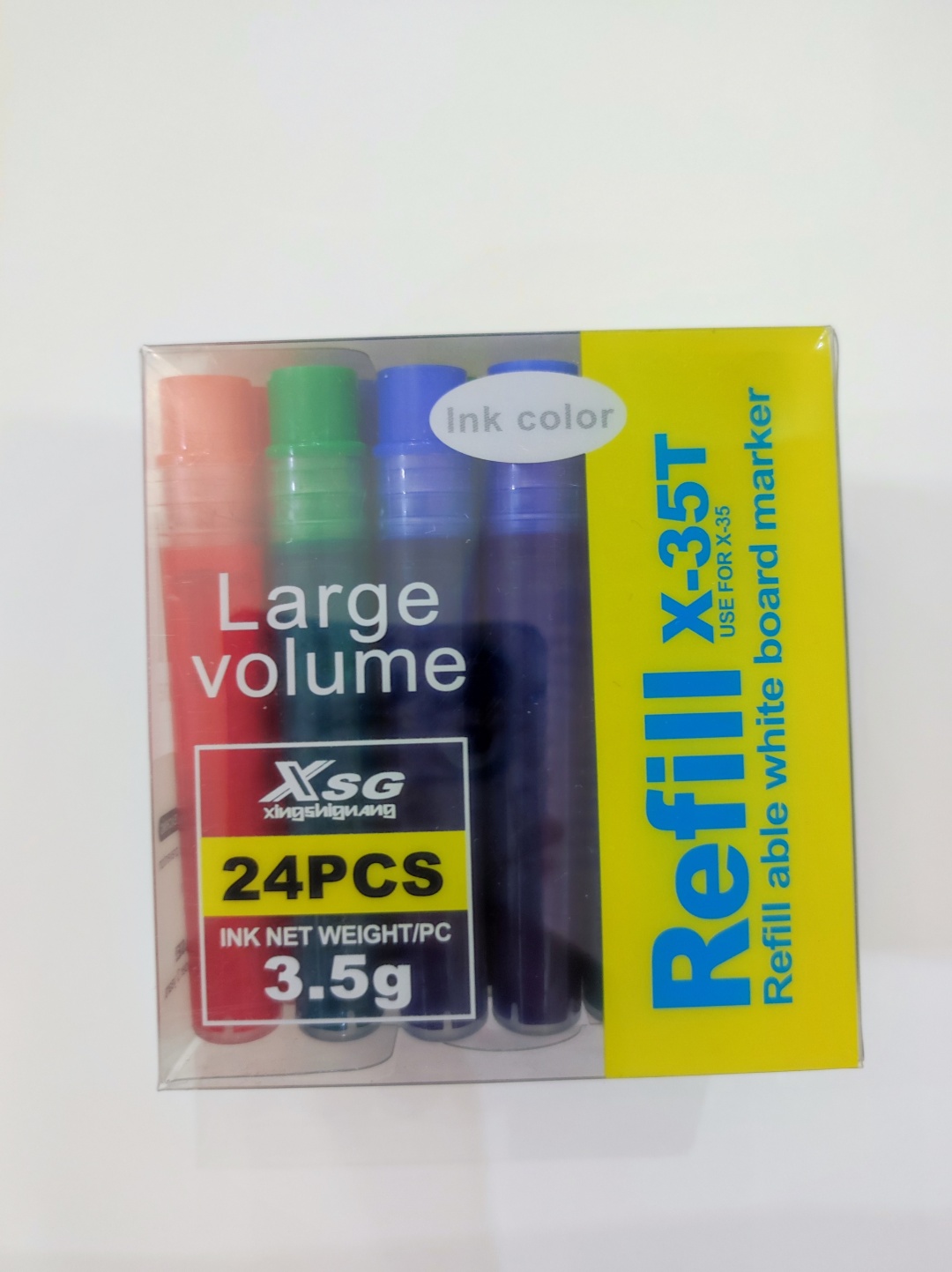 Заправка XSG X35, 24 шт, черный, красный, зеленый, синий