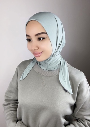 Хиджаб Zahra размер универсальный, голубой