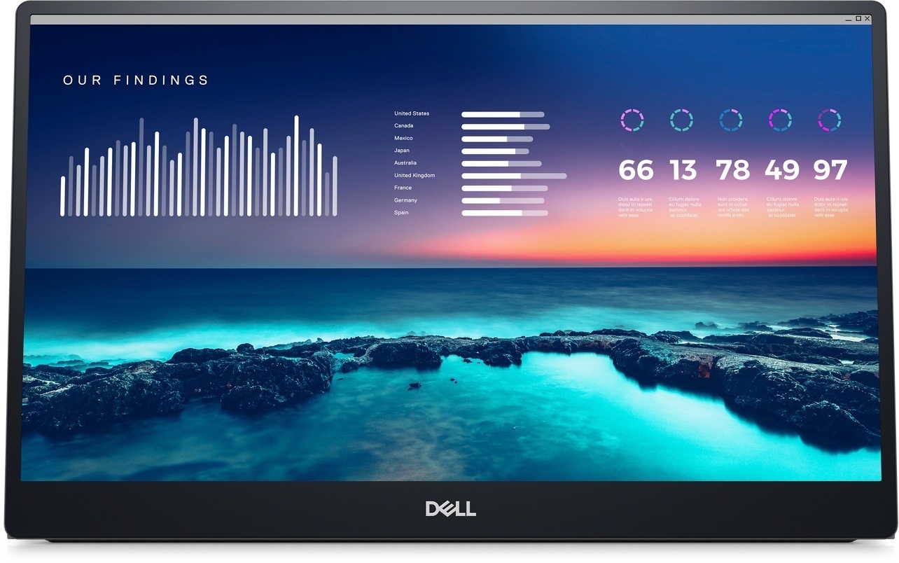 Монитор 14" DELL P1424H 210-BHQQ черный