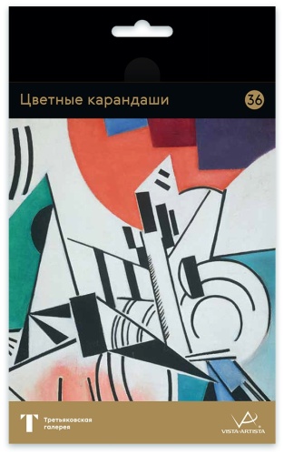 Цветной карандаш Vista-Artista форма круглая 36 шт