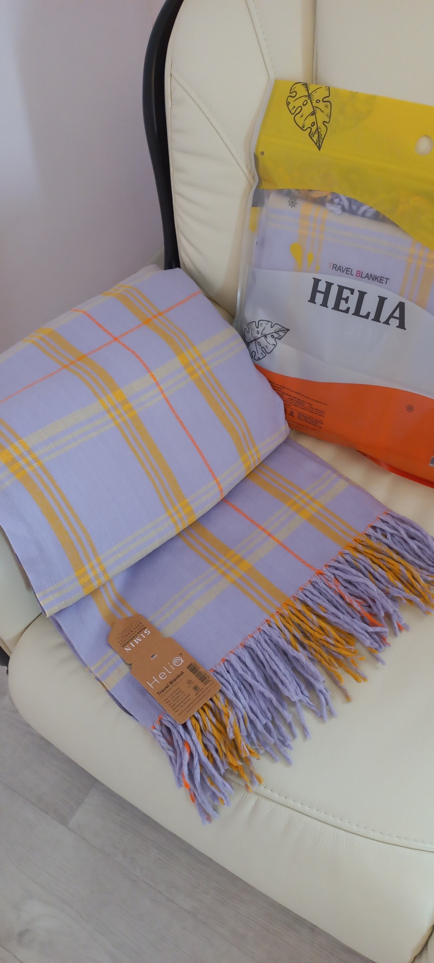Плед Helia-D 150х220 см, полиэстер, фиолетовый