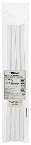 Стержни для клеевого пистолета Micron бесцветный 4 шт