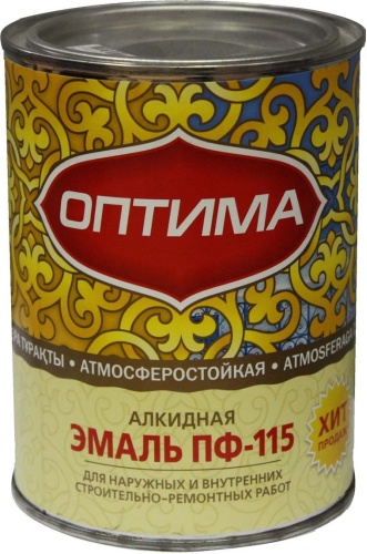 Оптима эмаль глянцевая ПФ-115 0.9 кг, тон голубой