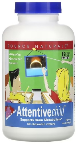 Source Naturals БАД Attentive Child 60 таблеток