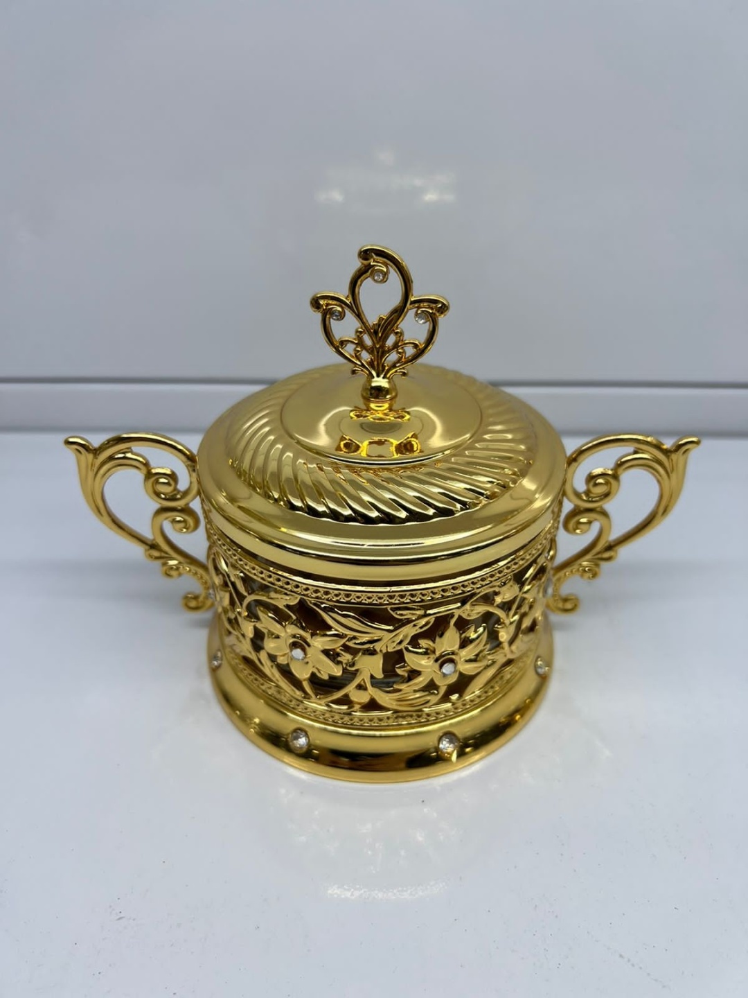 LD Exclusive сахарница 85173g 1 шт, стекло, мельхиор