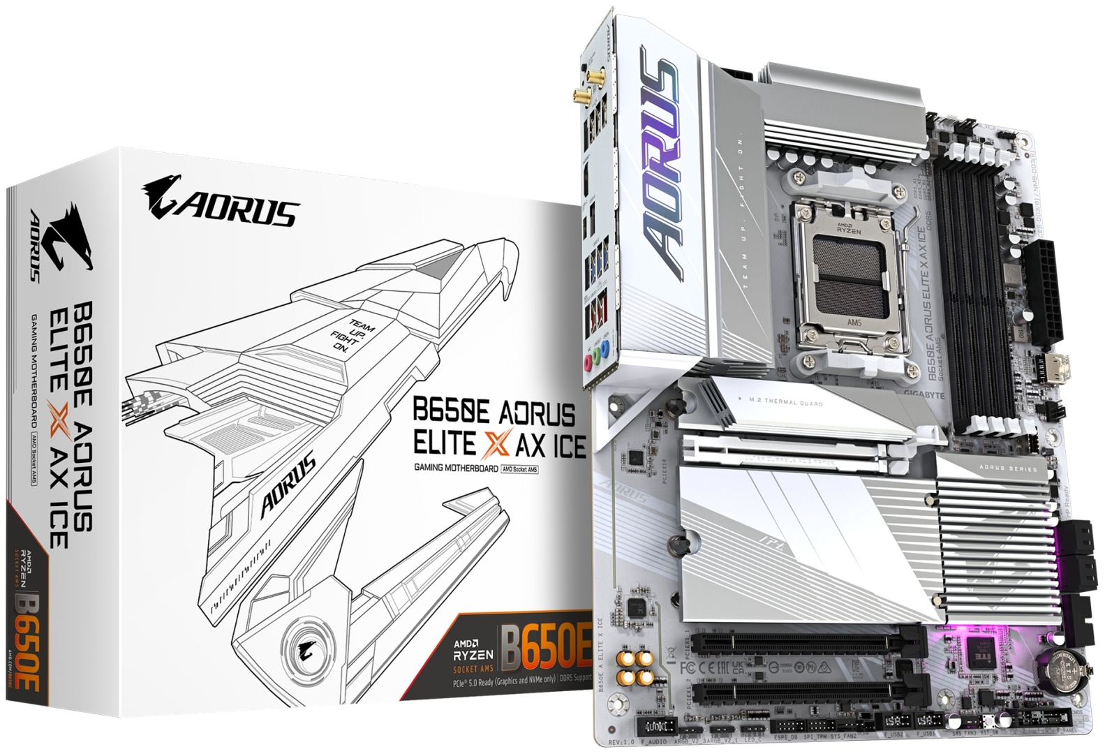 Материнская плата GIGABYTE B650E Aorus Elite X AX ICE