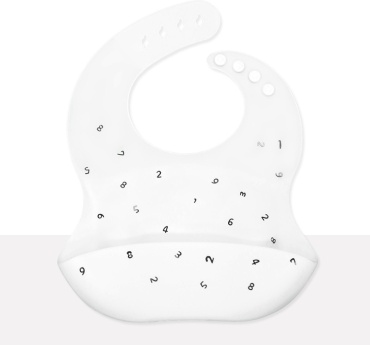 Нагрудник MUSHIE White Letters, мин. возраст 6 месяцев, 1 шт