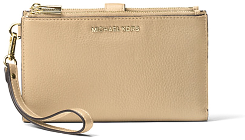 Кошелек Michael Kors натуральная кожа бежевый