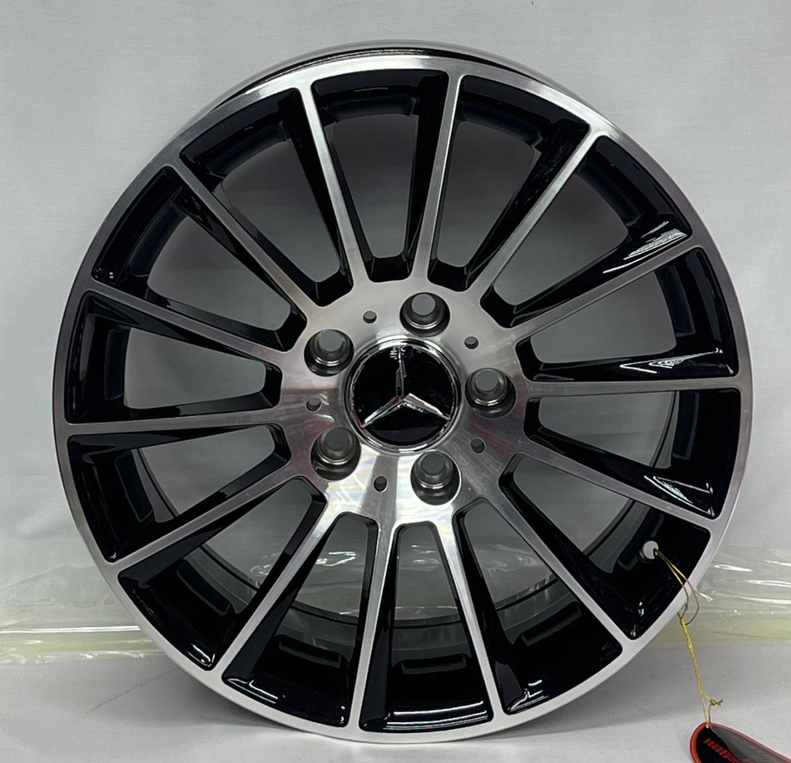 Mercedes-Benz 86 8x18/5x112 D66.6 ET35 черный, серебристый