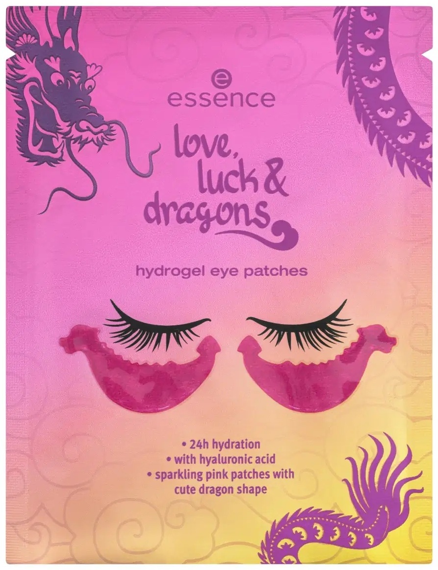 Патчи Essence гелевые Love, luck & dragons увлажняющие 1 шт