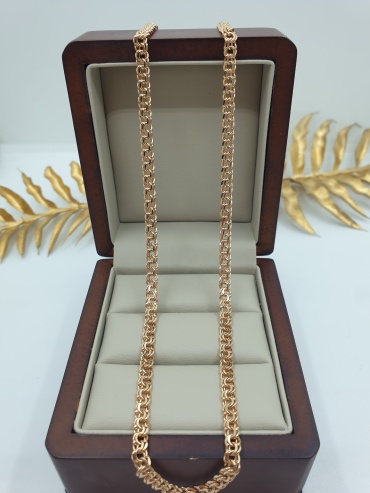 Dinara Gold 586056 длина 55 см, вес 14.75 г золото, плетение бисмарк