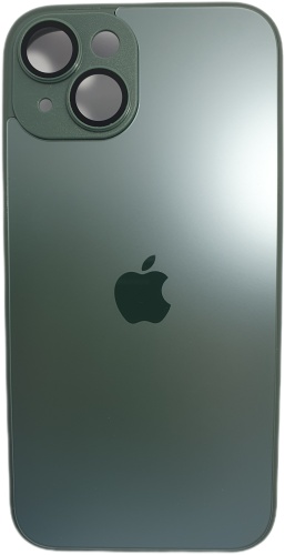 Чехол GLASS для Apple iPhone 14 зеленый