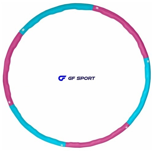 Обруч GF SPORT массажный розовый, синий 100 см