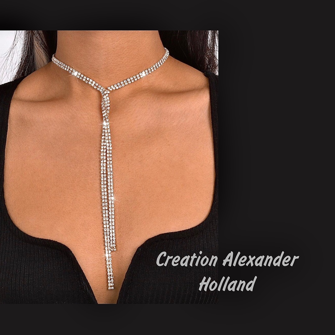 Alexandr длина 50 см бижутерный сплав, кристаллы Swarovski
