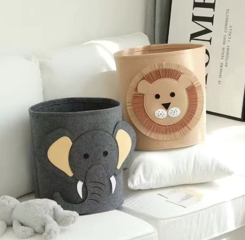 Корзина для игрушек 35x35x35 см, войлок