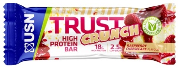 USN батончик протеиновый Trust Crunch малиновый чизкейк 1 шт