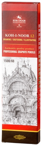 Карандаш KOH-I-NOOR 150006B01170, 6B, 12 шт