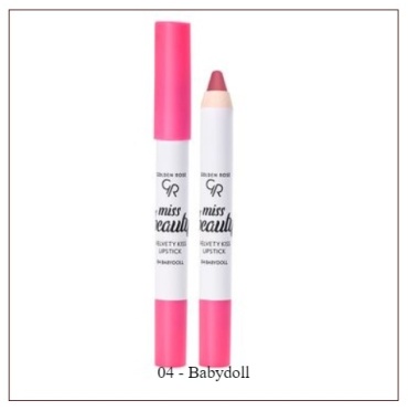 GOLDEN ROSE Miss Beauty Velvety Kiss Lipstick помада-карандаш 04 Babydoll