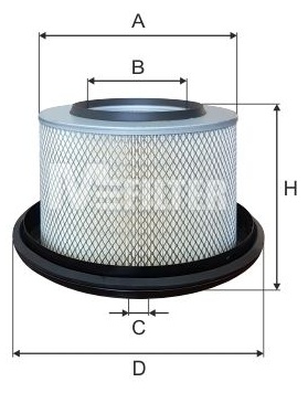 MFILTER Воздушный Фильтр A879