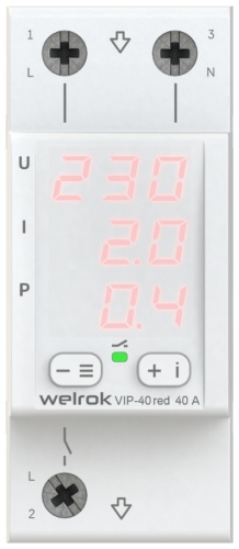 WELROK реле контроля тока Vip 40-Red, AC 230 В 40 А, кол-во фаз : 1