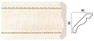 DECOR-DIZAYN пластик Султан, 2400х91х91 мм