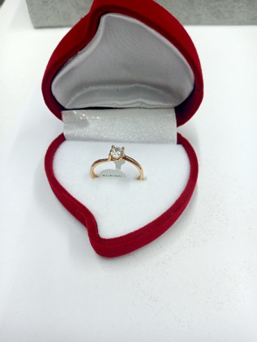 Кольцо Xuping Jewelry размер 18 медицинский сплав, иолит