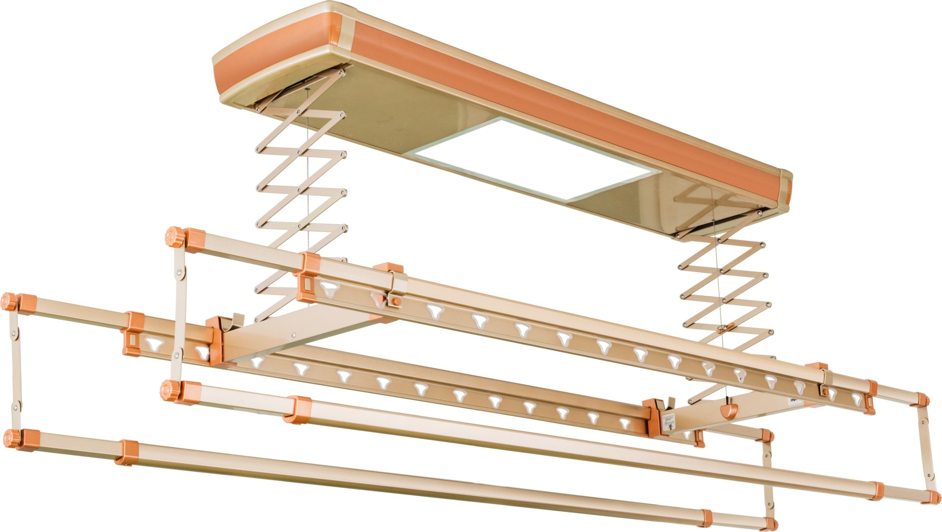 Сушилка потолочная Granhel 34x1.6x8.5 см, кол-во уровней: 2, алюминий