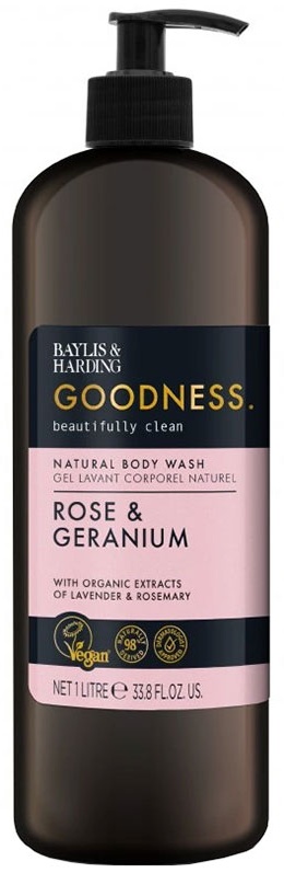 BAYLIS & HARDING Goodness Rose and Geranium гель 1000 мл