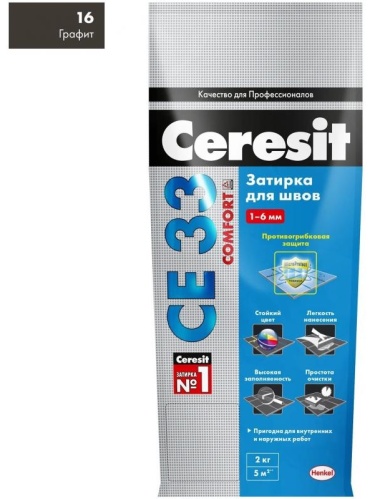 Ceresit Comfort CE 33 графит 2 кг