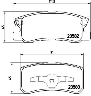 BREMBO Комплект Тормозных Колодок, Дисковый Тормоз P54031