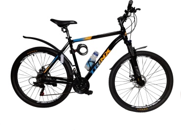 Велосипед TRINX M137 2021 21 дюйм черный-оранжевый