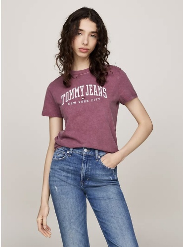 Футболка Tommy Jeans сиреневый