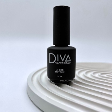 Diva nail technology базовое покрытие Soft base Прозрачный глянцевое 15 мл