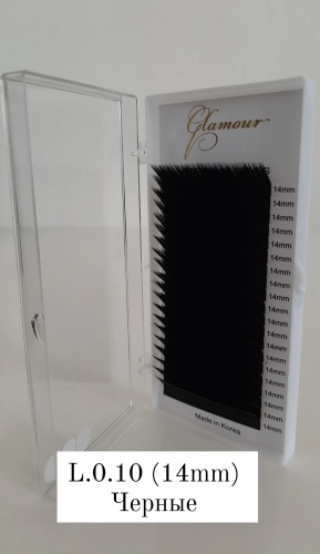 GLAMOUR единичные L 0.10 мм черный 14 мм