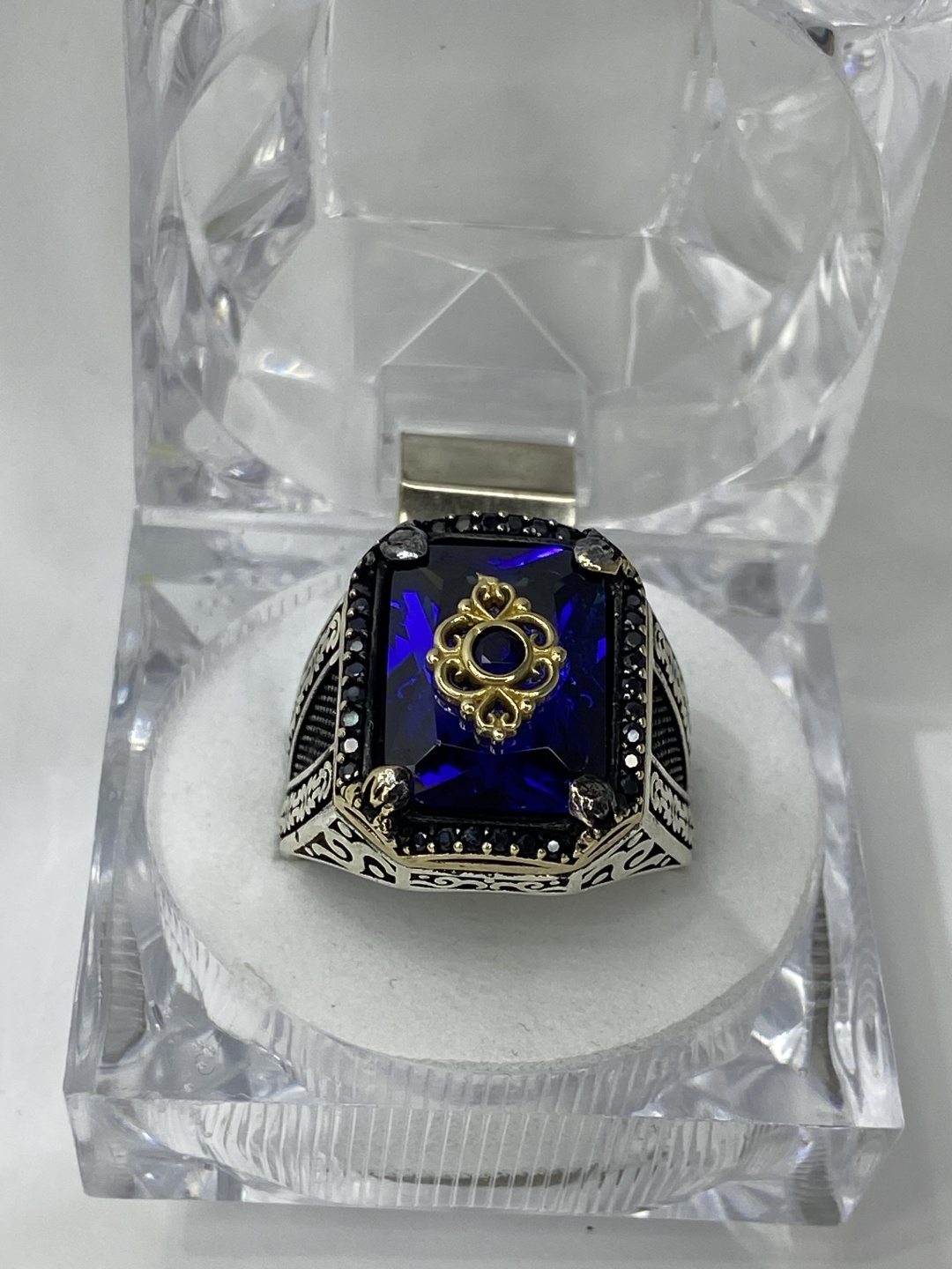 Accessories R2932 размер 21 вес 19 г серебро, сапфир