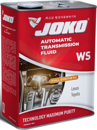 Масло синтетическое JOKO ATF WS для TOYOTA и LEXUS 4 л