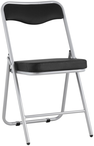 Стул SK Trade Jolly, 82x45x49 см, черный, серебряный