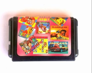 Rambo 3, Soccer 92, Flinky, Pacman, Jungle Book, Fatallabyrint, Street of Rage 1, Chase H.Q2 SEGA ENG