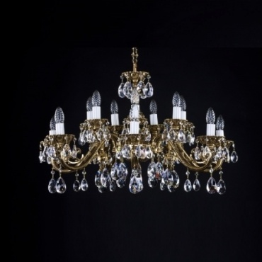 Люстра ArtGlass Виктория Light Patina Е14, кол-во ламп: 16 шт