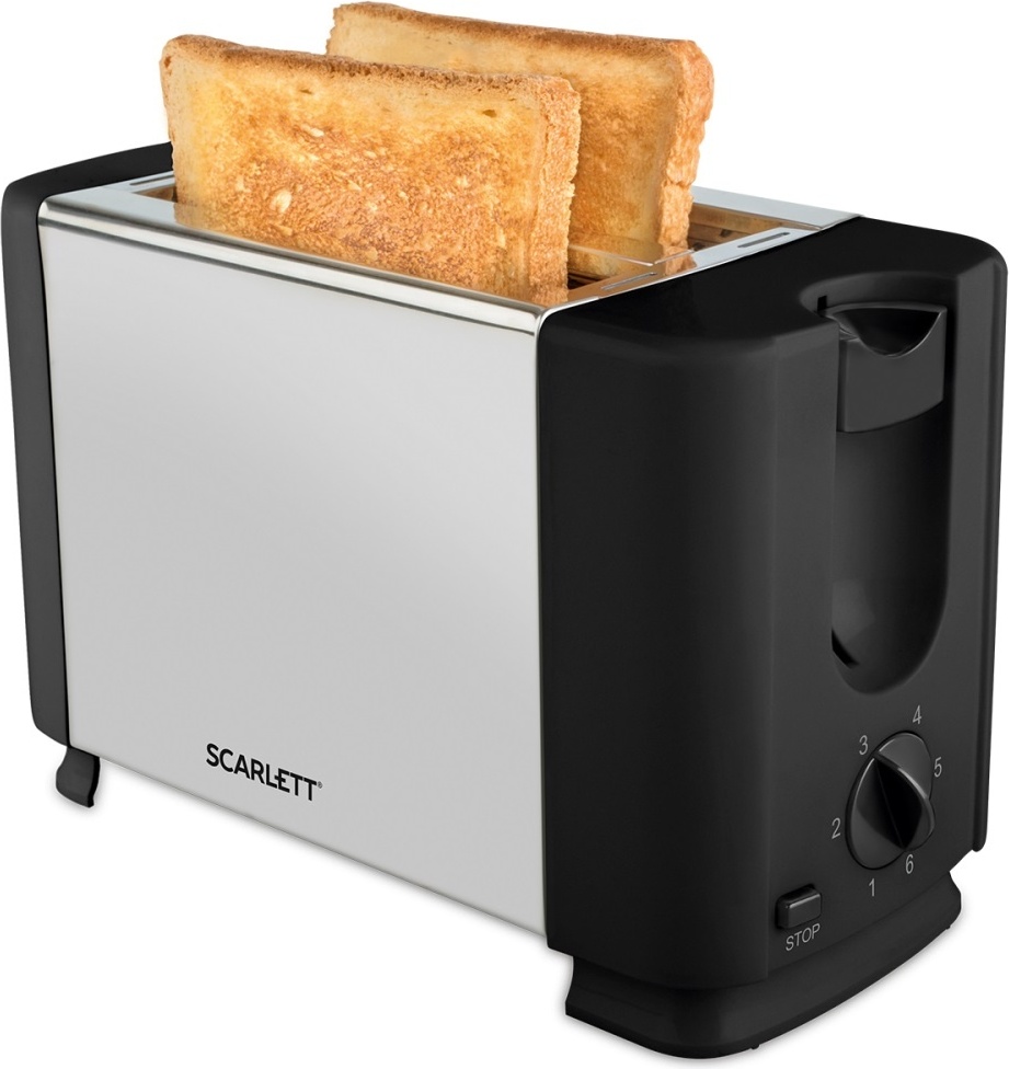 Тостер Scarlett SC-TM11012 черный, серебристый