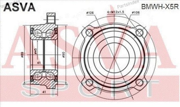 ASVA Ступица Колеса BMWHX5R