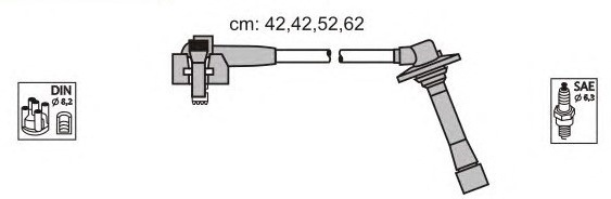 Свечные провода Slon SLN034